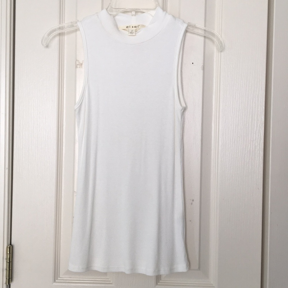 High neck White Shirt